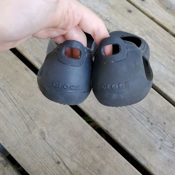 Crocs Comfort Kadee Black Croslite Ballet Ballerina Flats Size Woman's 10 - Picture 5 of 8